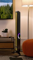 100W SIX-SPEAKER TOWER KARAOKE SYSTEM WITH 2 PRO WIRELESS MICROPHONES FOR SMART TV AND PHONE/TABLET